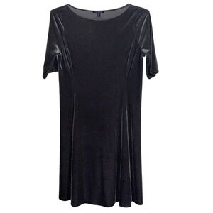 🌹LANDS END GRAY VELVET DRESS